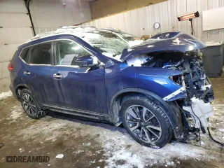 2017 Nissan Rogue SV with VIN 5N1AT2MVXHC777496, listed as a Copart auction lot 45189535 with 0 mi miles and Salvage Title. Bid and sale history available at carsss.com. Image 4.