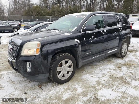 2010 GMC Terrain SLE-1 with VIN 2CTALBEW9A6297531, listed as a Copart auction lot 46049185 with 175,129 mi miles and Salvage Title. Bid and sale history available at carsss.com. Image 1.