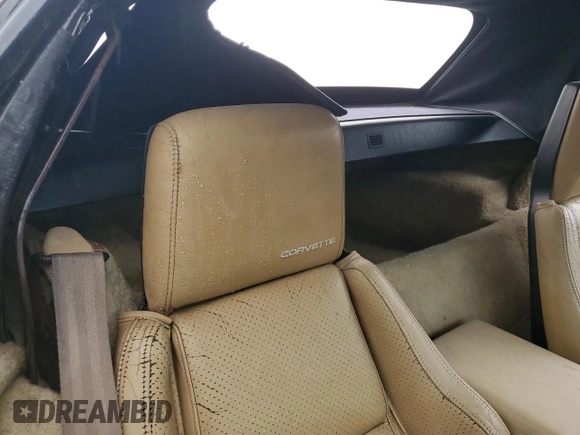1987 Chevrolet Corvette with VIN 1G1YY3181H5121760, listed as a Copart auction lot 74564344 with 0 mi miles and Salvage Title. Bid and sale history available at carsss.com. Image 10.