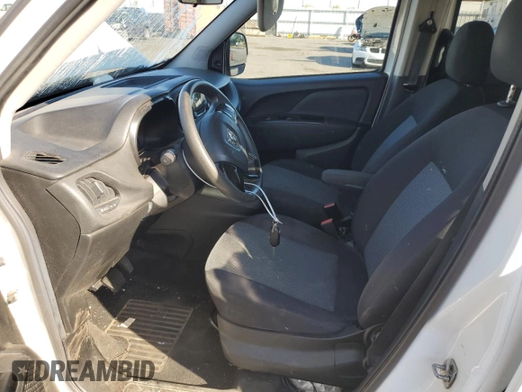 2016 Ram ProMaster City Cargo Tradesman with VIN ZFBERFAT1G6B22564, listed as a Copart auction lot 69857264 with 129,947 mi miles and Salvage Title. Bid and sale history available at DreamBid. Image 7.