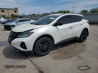 2022 Nissan Murano SV z VIN 5N1AZ2BJ4NC125001, wystawiony jako Copart lot #49190375 z przebiegiem 26 269 mil mil oraz Czysty tytuł • Clean title. Historia ofert i sprzedaży dostępna na DreamBid. Obrazek 1.