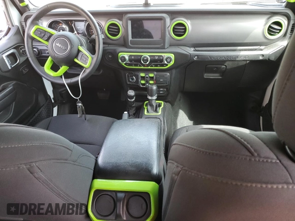 2023 Jeep Wrangler Willys with VIN 1C4HJXDN5PW510494, listed as a Copart auction lot 49237984 with 19,371 mi miles and Non Repairable. Bid and sale history available at DreamBid. Image 8.