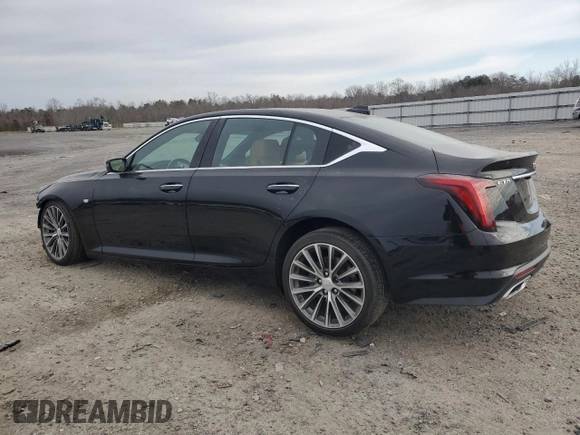 2020 Cadillac CT5 Premium Luxury with VIN 1G6DN5RK5L0151850, listed as a Copart auction lot 43774695 with 44,729 mi miles and Salvage Title. Bid and sale history available at DreamBid. Image 2.
