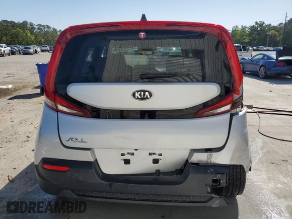 2021 Kia Soul S with VIN KNDJ23AU8M7763317, listed as a Copart auction lot 52395655 with 35,395 mi miles and Salvage Title. Bid and sale history available at carsss.com. Image 6.