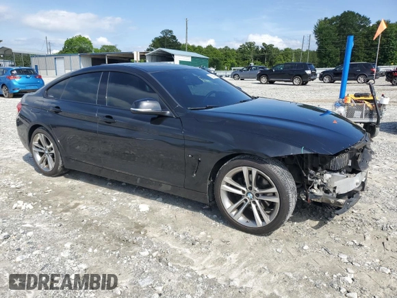 2017 BMW 4 Series 430i with VIN WBA4F7C55HG438142, listed as a Copart auction lot 58359095 with 87,940 mi miles and Salvage title. Bid and sale history available at DreamBid. Image 4.