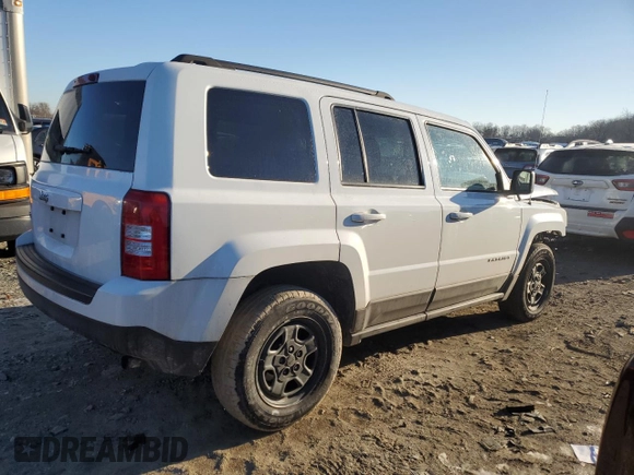 2017 Jeep Patriot 75th Anniversary with VIN 1C4NJRBB7HD107234, listed as a Copart auction lot 42374425 with 77,111 mi miles and Salvage Title. Bid and sale history available at carsss.com. Image 3.