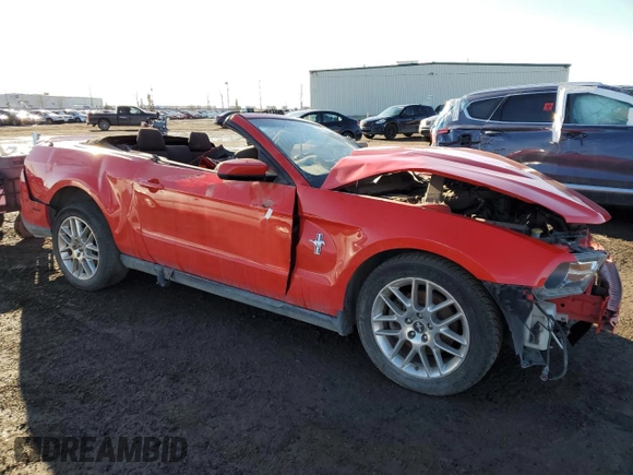 2012 Ford Mustang V6 with VIN 1ZVBP8EM9C5219820, listed as a Copart auction lot 46579765 with 136,334 mi miles and Non Repairable. Bid and sale history available at carsss.com. Image 4.