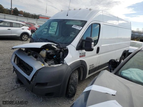 2021 Ram ProMaster Cargo Van with VIN 3C6LRVDG3ME524206, listed as a Copart auction lot 83897724 with 251,773 mi miles and Salvage Title. Bid and sale history available at carsss.com. Image 1.