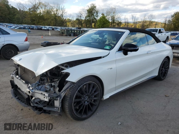 2018 Mercedes-Benz C 43 AMG with VIN WDDWK6EB5JF681780, listed as a Copart auction lot 75207094 with 91,484 mi miles and Salvage title. Bid and sale history available at DreamBid. Image 1.