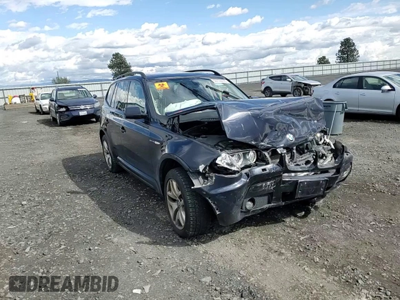 2008 BMW X3 3.0si with VIN WBXPC93458WJ10403, listed as a Copart auction lot 55176635 with Not Provided miles and Salvage Title. Bid and sale history available at DreamBid. Image 14.