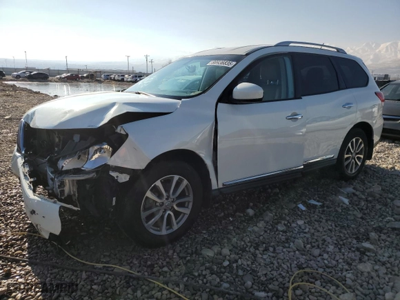2014 Nissan Pathfinder SL with VIN 5N1AR2MMXEC717347, listed as a Copart auction lot 88936835 with NaN miles and Salvage Title. Bid and sale history available at carsss.com. Image 1.