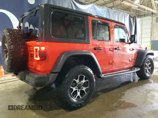 2021 Jeep Wrangler Unlimited Rubicon with VIN 1C4HJXFG4MW534666, listed as a Copart auction lot 47195485 with 7,092 mi miles and Salvage Title. Bid and sale history available at carsss.com. Image 3.