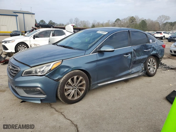2016 Hyundai Sonata 2.4L Sport with VIN 5NPE34AF1GH422637, listed as a Copart auction lot 49246885 with 187,850 mi miles and Salvage Title. Bid and sale history available at carsss.com. Image 1.