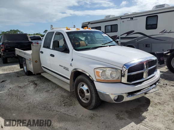2006 Dodge 3500 SLT with VIN 3D7ML48C56G127531, listed as a Copart auction lot 75885704 with 112,283 mi miles and Non repairable. Bid and sale history available at DreamBid. Image 4.