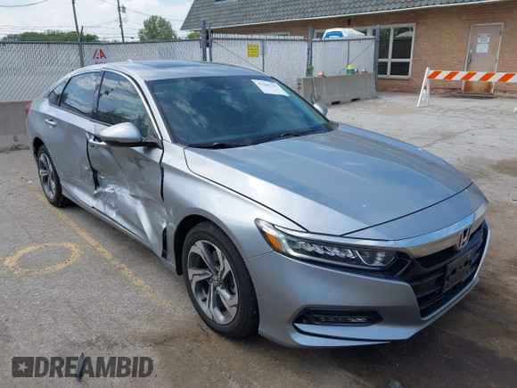 2020 Honda Accord EX-L with VIN 1HGCV2F50LA004868, listed as a IAAI auction lot 42261331 with 27,195 mi miles and . Bid and sale history available at DreamBid. Image 1.