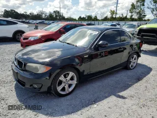 2012 BMW 1 Series 128i with VIN WBAUP7C56CVP23806, listed as a Copart auction lot 62339235 with 105,776 mi miles and Salvage title. Bid and sale history available at DreamBid. Image 1.