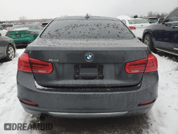 2016 BMW 3 Series 320i xDrive with VIN WBA8E5G50GNU20810, listed as a Copart auction lot 87588945 with 0 mi miles and Salvage Title. Bid and sale history available at carsss.com. Image 6.