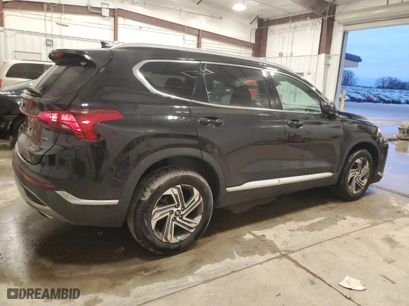 2021 Hyundai Santa Fe SEL with VIN 5NMS2DAJ9MH347835, listed as a Copart auction lot 41484365 with 34,557 mi miles and Salvage Title. Bid and sale history available at carsss.com. Image 3.