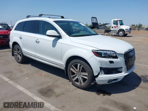 2013 Audi Q7 Premium Plus with VIN WA1LGAFE8DD010690, listed as a IAAI auction lot 42152906 with 152,351 mi miles and . Bid and sale history available at DreamBid. Image 1.