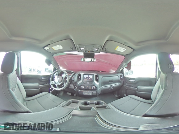 2022 Chevrolet Silverado 1500 Custom with VIN 3GCPABEK1NG596837, listed as a Copart auction lot 55095305 with 32,919 mi miles and Salvage Title. Bid and sale history available at DreamBid. Image 14.