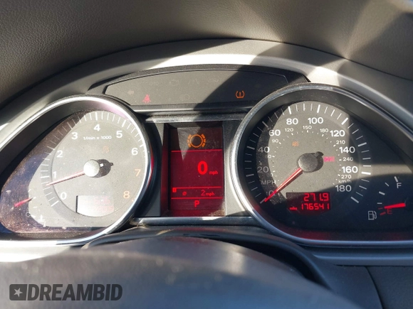 2009 Audi Q7 with VIN WA1AY74L09D023868, listed as a IAAI auction lot 41308776 with 176,541 mi miles and . Bid and sale history available at DreamBid. Image 7.