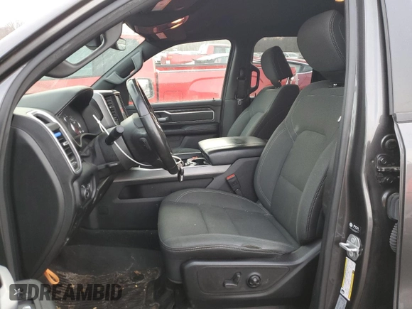 2021 Ram 1500 Big Horn with VIN 1C6SRFBT6MN727653, listed as a Copart auction lot 46327465 with 91,220 mi miles and Salvage Title. Bid and sale history available at carsss.com. Image 7.