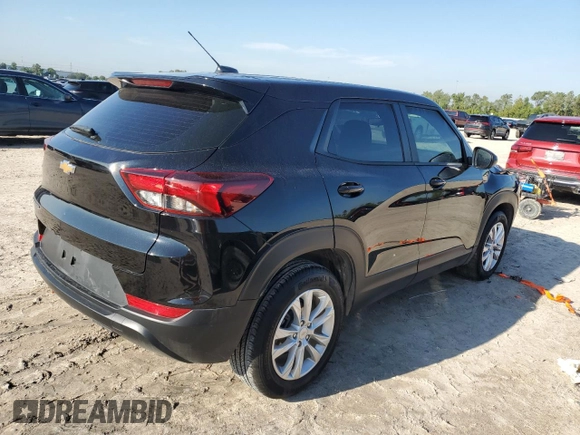 2023 Chevrolet TrailBlazer LS with VIN KL79MMS20PB182120, listed as a Copart auction lot 71603094 with 8,346 mi miles and Salvage Title. Bid and sale history available at DreamBid. Image 3.