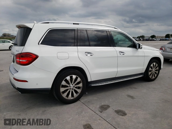 2017 Mercedes-Benz GLS 450 with VIN 4JGDF6EE7HA804451, listed as a Copart auction lot 49004054 with 77,997 mi miles and Salvage Title. Bid and sale history available at DreamBid. Image 3.