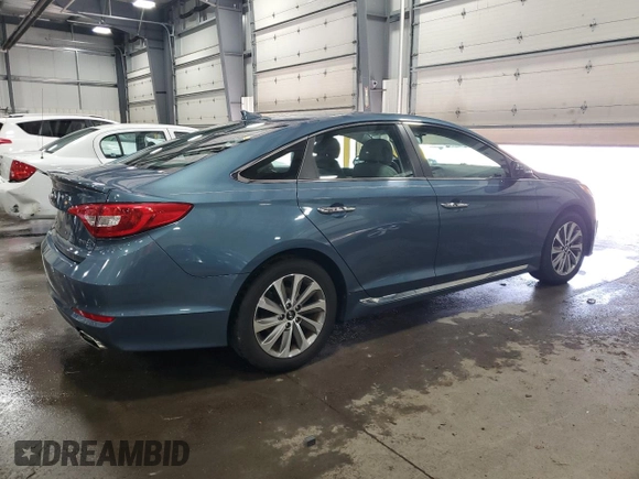 2015 Hyundai Sonata Sport with VIN 5NPE34AF7FH047528, listed as a Copart auction lot 54252645 with 58,703 mi miles and Salvage title. Bid and sale history available at DreamBid. Image 3.