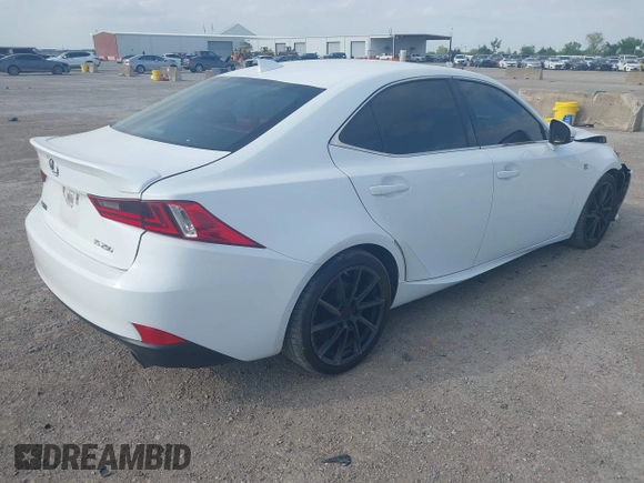 2015 Lexus IS 250 with VIN JTHBF1D23F5063645, listed as a IAAI auction lot 42032522 with 265,020 mi miles and . Bid and sale history available at carsss.com. Image 4.