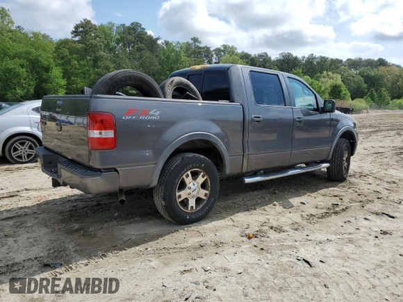 2008 Ford F-150 XLT with VIN 1FTPW14558FA98461, listed as a Copart auction lot 55632555 with 171,220 mi miles and Salvage title. Bid and sale history available at DreamBid. Image 3.