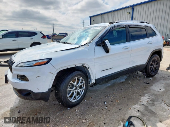 2018 Jeep Cherokee Latitude Plus with VIN 1C4PJMLB0JD609728, listed as a Copart auction lot 59684145 with 54,753 mi miles and Salvage title. Bid and sale history available at DreamBid. Image 1.