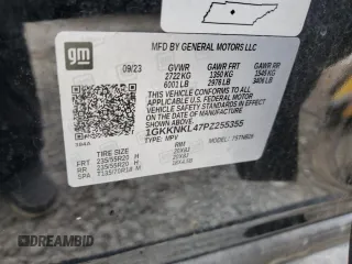 2023 GMC Acadia SLE z VIN 1GKKNKL47PZ255355, wystawiony jako Copart lot #50527145 z przebiegiem 24 850 mil mil oraz Szkody całkowita. Historia ofert i sprzedaży dostępna na DreamBid. Obrazek 13.