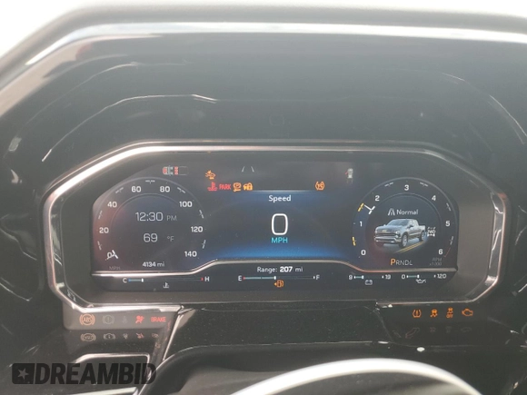 2025 Chevrolet Silverado 1500 LT with VIN 1GCPKKEK4SZ100423, listed as a Copart auction lot 49701795 with 4,134 mi miles and Salvage Title. Bid and sale history available at DreamBid. Image 9.