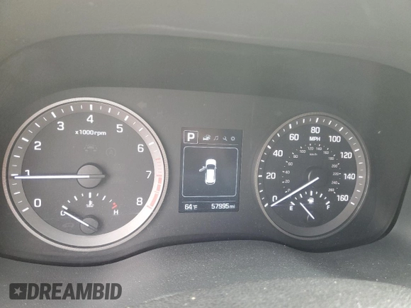 2018 Hyundai Tucson SEL with VIN KM8J3CA4XJU617796, listed as a Copart auction lot 60863885 with 57,995 mi miles and Clean title. Bid and sale history available at DreamBid. Image 9.