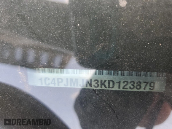 2019 Jeep Cherokee Overland with VIN 1C4PJMJN3KD123879, listed as a Copart auction lot 57650905 with 77,962 mi miles and Salvage title. Bid and sale history available at DreamBid. Image 13.