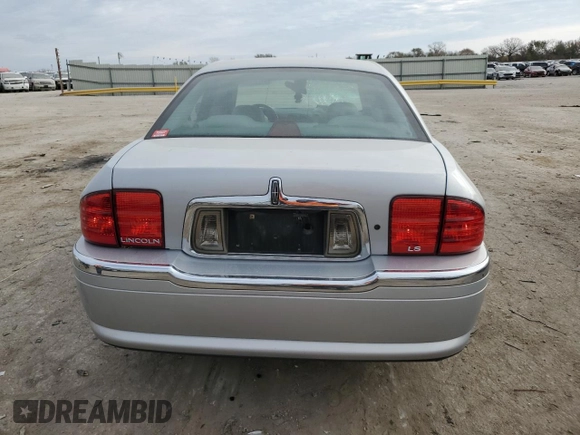 2001 Lincoln LS Luxury with VIN 1LNHM86S31Y648588, listed as a Copart auction lot 82892834 with 93,565 mi miles and Salvage Title. Bid and sale history available at carsss.com. Image 6.