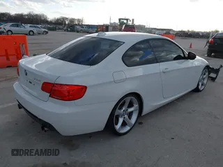 2013 BMW 3 Series 335i with VIN WBAKG7C53DJ438190, listed as a IAAI auction lot 41712275 with 126,357 mi miles. Bid and sale history available at carsss.com. Image 4.