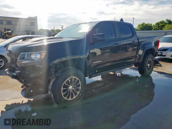 2019 Chevrolet Colorado 4WD ZR2 with VIN 1GCPTEE16K1152138, listed as a Copart auction lot 60073095 with 122,116 mi miles and Salvage title. Bid and sale history available at DreamBid. Image 1.