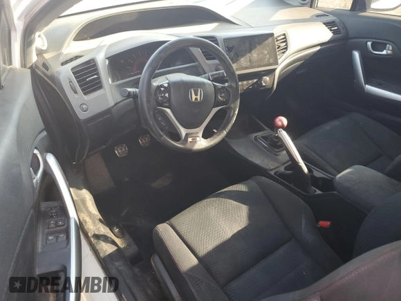2012 Honda Civic Si with VIN 2HGFG4A58CH701393, listed as a Copart auction lot 60273605 with Not provided miles and Salvage title. Bid and sale history available at DreamBid. Image 8.