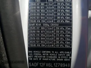 2020 Jaguar E-Pace Checkered Flag Edition z VIN SADF12FX6L1Z78948, wystawiony jako Copart lot #67391863 z przebiegiem 31 828 mil mil oraz . Historia ofert i sprzedaży dostępna na DreamBid. Obrazek 13.