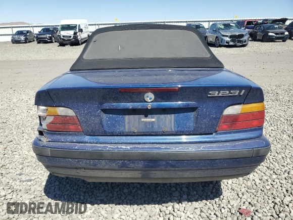 1998 BMW 3 Series 323i with VIN WBABJ8339WEM22707, listed as a Copart auction lot 55623685 with 130,704 mi miles and Salvage title. Bid and sale history available at DreamBid. Image 6.