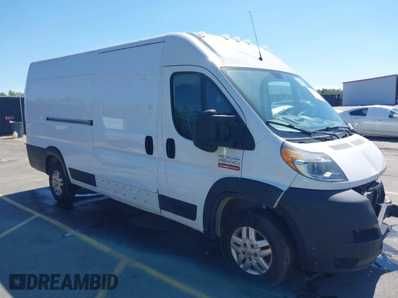 2019 Ram ProMaster Cargo with VIN 3C6URVJG5KE508028, listed as a IAAI auction lot 42090727 with 189,106 mi miles and . Bid and sale history available at carsss.com. Image 1.