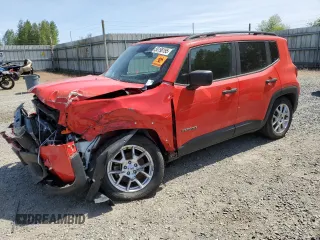 2019 Jeep Renegade Upland z VIN ZACNJBAB7KPJ80182, wystawiony jako Copart lot #56198195 z przebiegiem Nie podano mil oraz Szkoda całkowita • Salvage title. Historia ofert i sprzedaży dostępna na DreamBid. Obrazek 1.