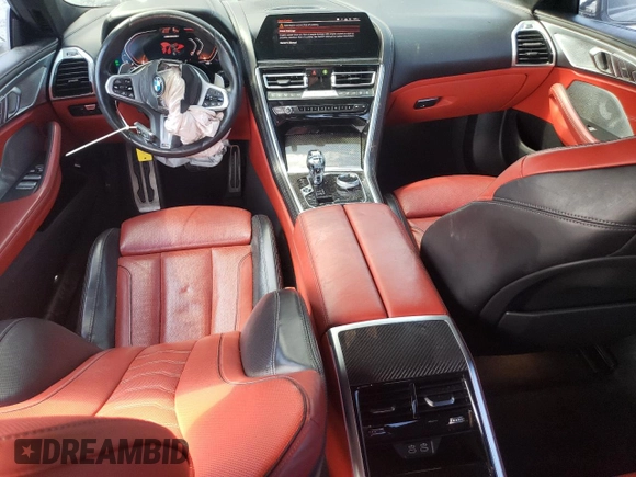2021 BMW 8 Series M850i with VIN WBAGV8C00MCG65804, listed as a Copart auction lot 60445755 with 37,045 mi miles and Clean title. Bid and sale history available at DreamBid. Image 8.