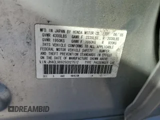 2005 Acura TSX with VIN JH4CL96925C027512, listed as a Copart auction lot 53091435 with 270,594 mi miles and Salvage Title. Bid and sale history available at carsss.com. Image 12.