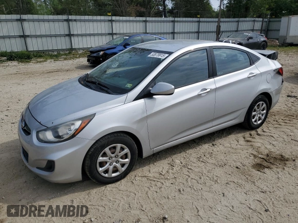 2014 Hyundai Accent GLS with VIN KMHCT4AEXEU637513, listed as a Copart auction lot 53879915 with 178,942 mi miles and Salvage Title. Bid and sale history available at carsss.com. Image 1.