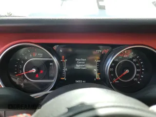 2022 Jeep Gladiator Rubicon z VIN 1C6JJTBG4NL135430, wystawiony jako Copart lot #52581015 z przebiegiem 54 553 mil mil oraz Szkoda całkowita • Salvage title. Historia ofert i sprzedaży dostępna na DreamBid. Obrazek 9.