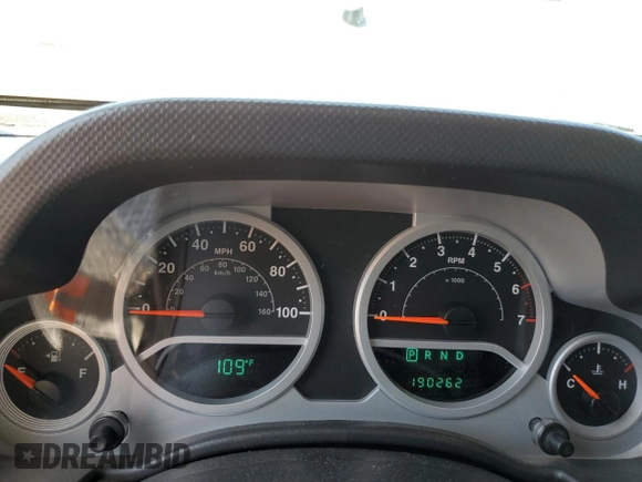 2009 Jeep Wrangler Rubicon with VIN 1J4GA64179L703716, listed as a Copart auction lot 61084215 with 190,262 mi miles and Salvage title. Bid and sale history available at DreamBid. Image 9.