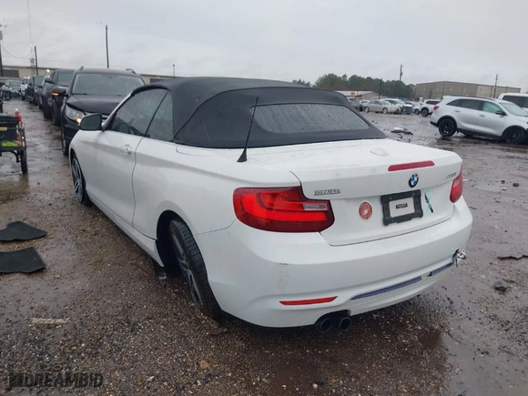 2017 BMW 2 Series 230i with VIN WBA2K9C51HV646724, listed as a IAAI auction lot 41561027 with 57,660 mi miles. Bid and sale history available at carsss.com. Image 3.